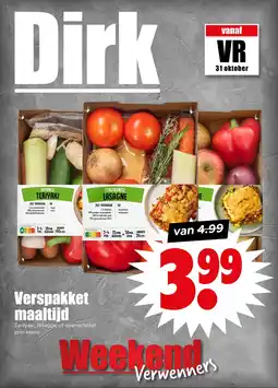 Dirk Verspakket maaltijd aanbieding