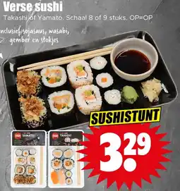 Dirk Verse sushi aanbieding