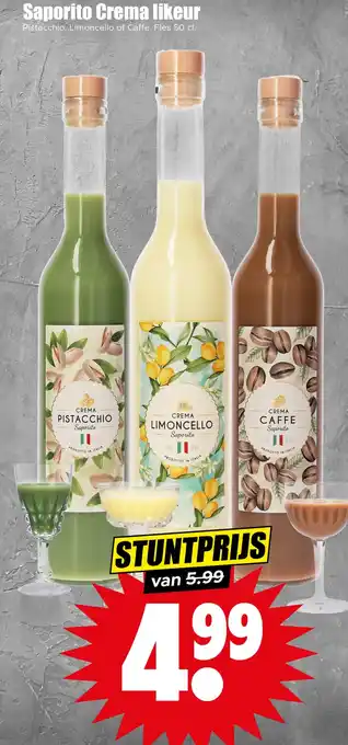 Dirk Saporito Crema likeur aanbieding