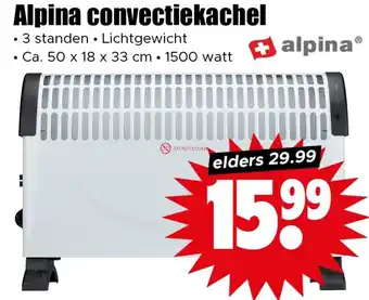 Dirk Alpina convectiekachel aanbieding