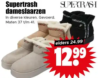 Dirk Supertrash dameslaarzen aanbieding