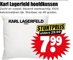 Dirk Karl Lagerfeld hoofdkussen aanbieding