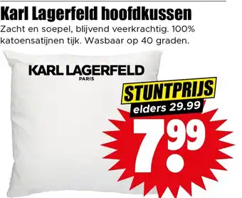 Dirk Karl Lagerfeld hoofdkussen aanbieding