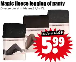 Dirk Magic fleece legging of panty aanbieding