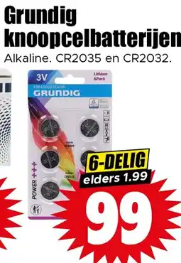 Dirk Grundig knoopcelbatterijen aanbieding