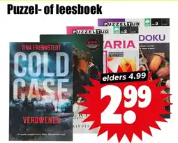 Dirk Puzzel of leesboek aanbieding
