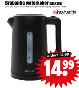 Dirk Brabantia waterkoker BBEK1017 aanbieding