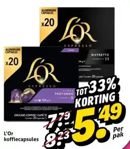 Hoogvliet L'Or koffiecapsules aanbieding