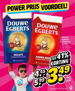 Hoogvliet Douwe Egberts snelfilter koffie aanbieding