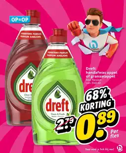 Hoogvliet Dreft handafwas appel of granaatappel aanbieding