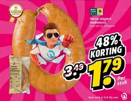 Hoogvliet Verse slagers rookworst aanbieding
