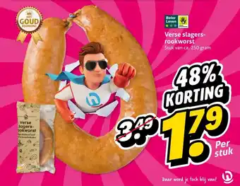Hoogvliet Verse slagers rookworst aanbieding