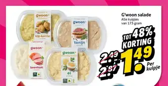 Hoogvliet G'woon salade aanbieding