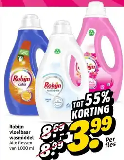Hoogvliet Robijn vloeibaar wasmiddel aanbieding
