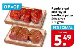 Hoogvliet Rundersteak smokey of knoflook peper aanbieding