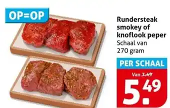 Hoogvliet Rundersteak smokey of knoflook peper aanbieding