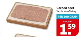 Hoogvliet Corned beef aanbieding