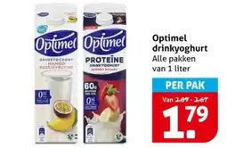 Hoogvliet Optimel drinkyoghurt aanbieding