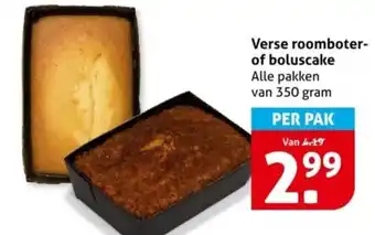 Hoogvliet Verse roomboter of boluscake aanbieding