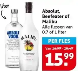 Hoogvliet Absolut, Beefeater of Malibu aanbieding