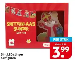 Hoogvliet Sint LED slinger 10 figuren aanbieding