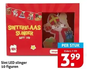 Hoogvliet Sint LED slinger 10 figuren aanbieding
