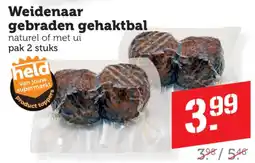 Coop Weidenaar gebraden gehaktbal aanbieding