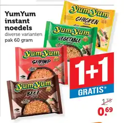 Coop Yum Yum instant noedels aanbieding