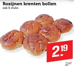 Coop Rozijnen krenten bollen aanbieding