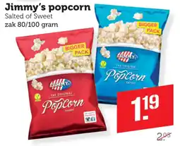 Coop Jimmy's popcorn aanbieding