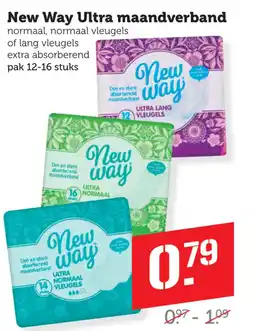 Coop New Way Ultra maandverband aanbieding