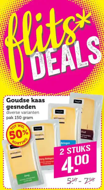 Coop Goudse kaas gesneden aanbieding