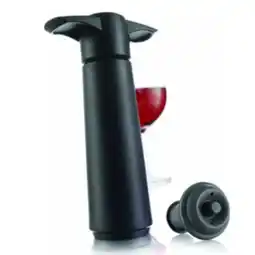 Marskramer Vacu Vin wine saver black pomp en stop aanbieding