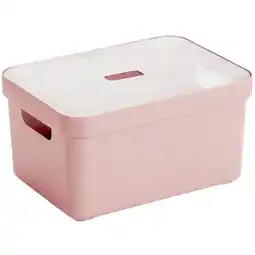 Marskramer SIGMA HOME OPBERGBOX 13L ROZE aanbieding