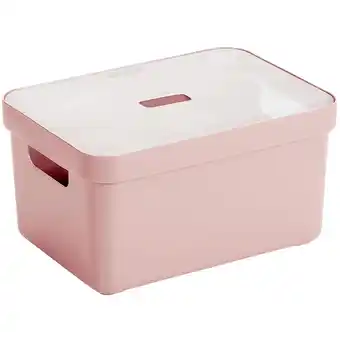 Marskramer SIGMA HOME OPBERGBOX 13L ROZE aanbieding