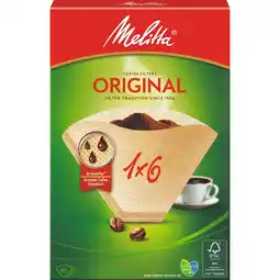 Marskramer Melitta Filters 1x6/40 Bruin aanbieding