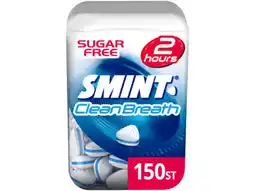 Hoogvliet Smint Clean Breath Peppermint Suikervrij Pot Keelpastille aanbieding
