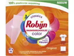 Hoogvliet Robijn Wasmiddeldoekjes color aanbieding