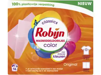 Hoogvliet Robijn Wasmiddeldoekjes color aanbieding