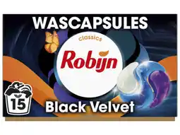 Hoogvliet Robijn Wascapsules zwart aanbieding