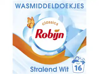 Hoogvliet Robijn Wasmiddeldoekjes wit aanbieding