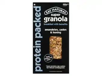 Hoogvliet Eat Natural Granola protein packed aanbieding