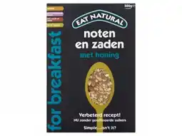 Hoogvliet Eat Natural Muesli noten en zaden aanbieding