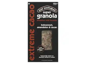 Hoogvliet Eat Natural Granola extreme cacao aanbieding