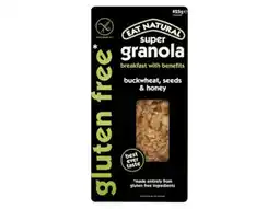 Hoogvliet Eat Natural Granola boekweit, zaden & honing glutenvrij aanbieding