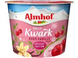 Hoogvliet Almhof Volle kwark kers vanille smaak aanbieding