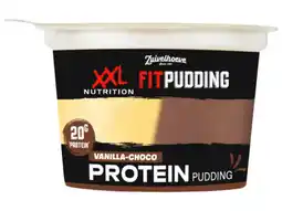 Hoogvliet Zuivelhoeve Xxl fitpudding vanille choco aanbieding