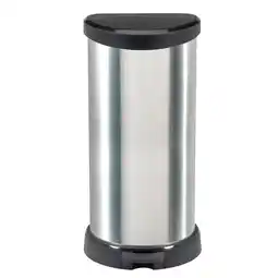 Marskramer Curver Pedaalemmer Decobin Ovaal 40L Zilver aanbieding