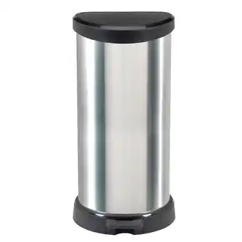 Marskramer Curver Pedaalemmer Decobin Ovaal 40L Zilver aanbieding