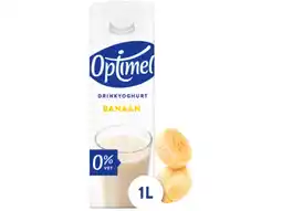 Hoogvliet Optimel Drinkyoghurt banaan 0% vet aanbieding
